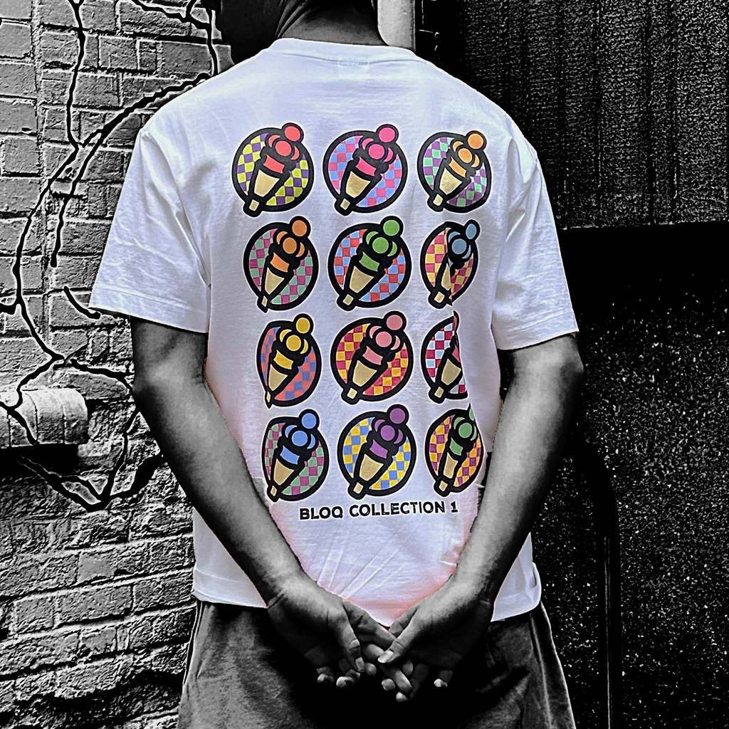 BLOQ pop art heavyweight cotton T-Shirt