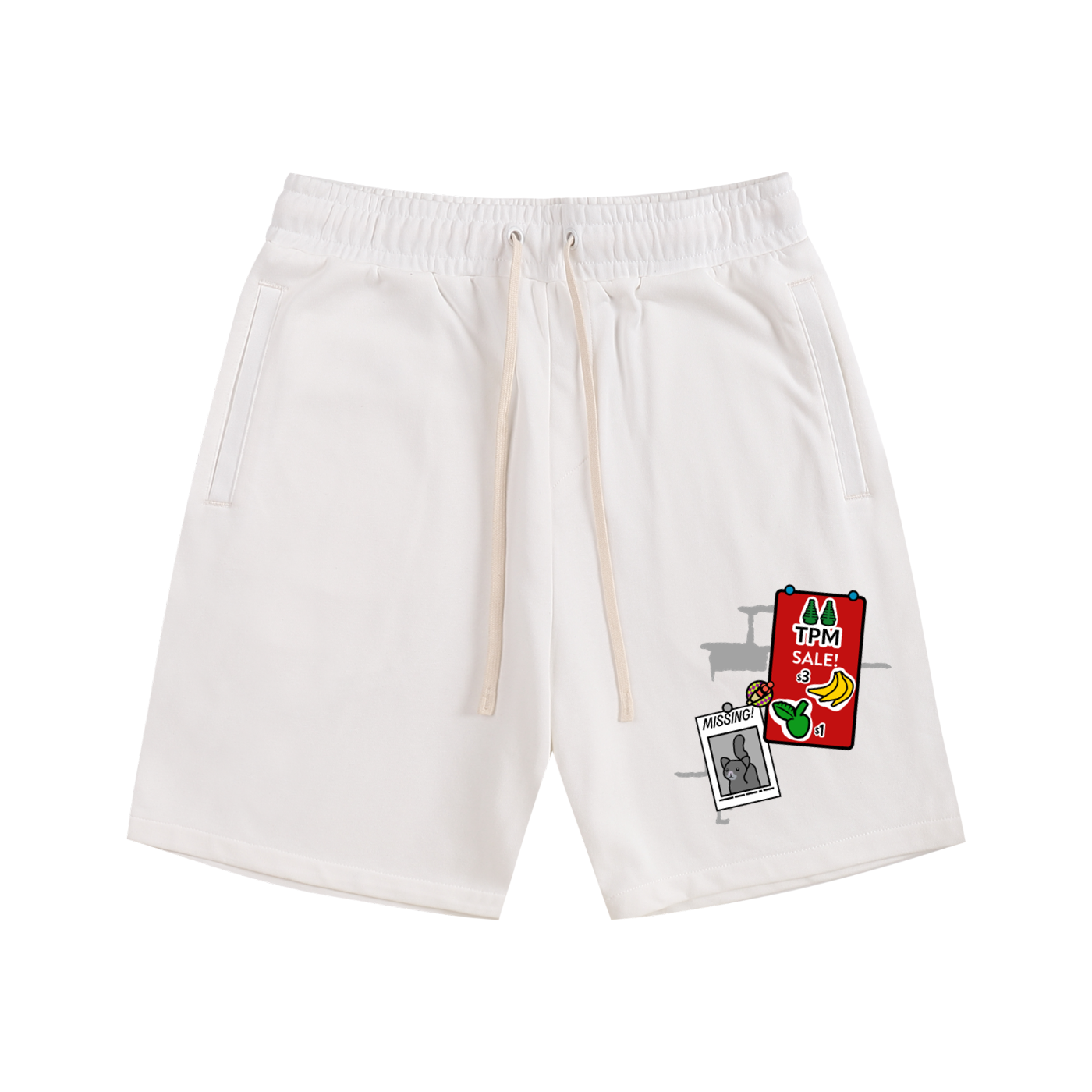 "BLOQ DESIGN" essential cotton shorts
