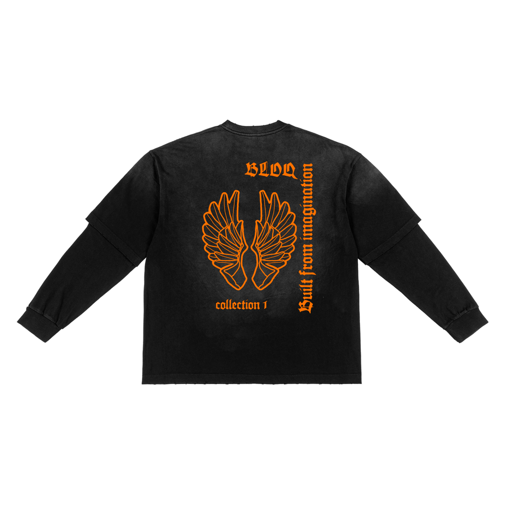 BLOQ essentials Hand Frayed Two Piece heavyweight Shirt
