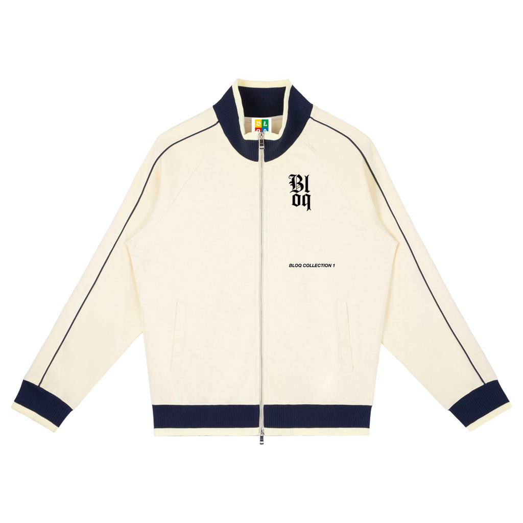 "ROSE" raglan sleeve zip track jacket