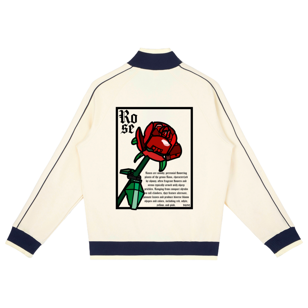 "ROSE" raglan sleeve zip track jacket