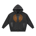 Sunfade Two-way Zipper Boxy Fleece Hoodie