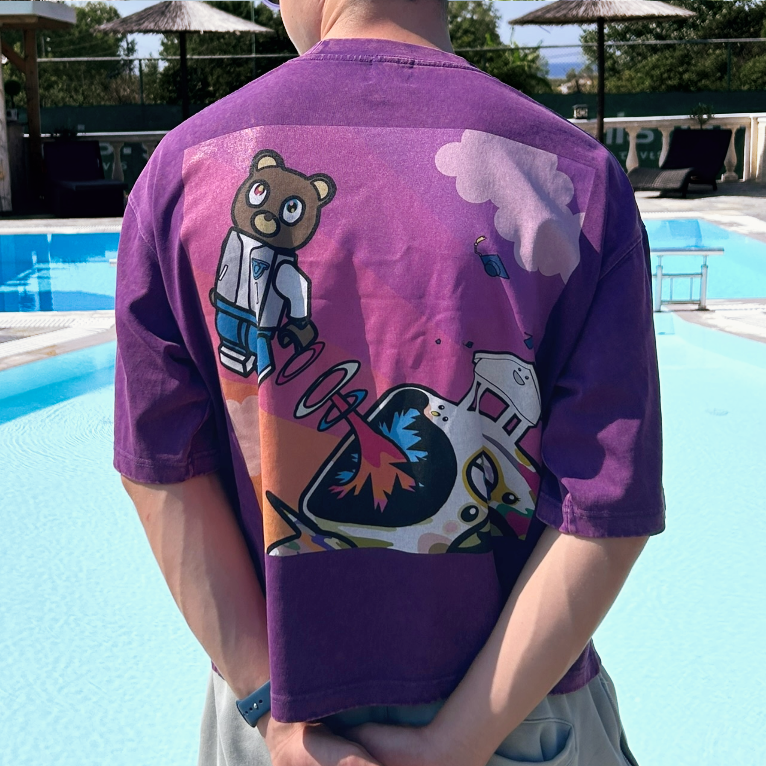 "GOOD LIFE"  Heavyweight Mineral Wash Boxy T-Shirt